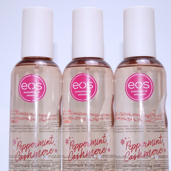 NEW EOS Peppermint Cashmere Body Mist 6 Oz Holiday Limited LOT OF 3 - Picture 5 of 6